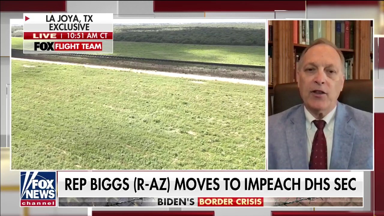 Andy Biggs says Biden border policies violating the law, calls for Mayorkas’ impeachment