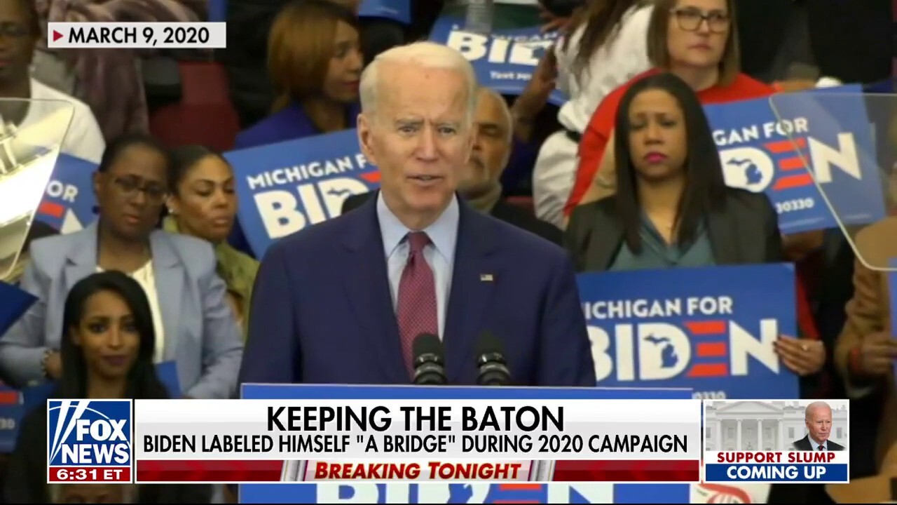 Keeping the baton: Biden labeled himself a 'bridge' during 2020 campaign