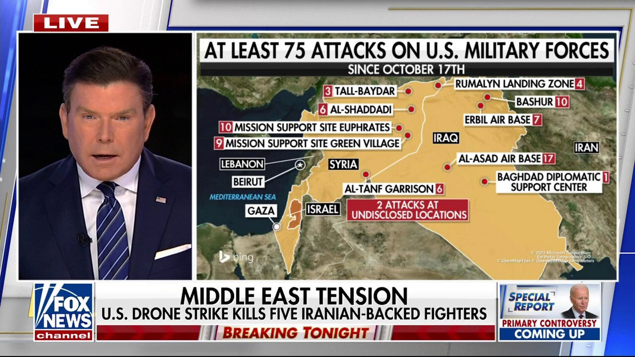 US airstrike kills five Iranian proxy fighters
