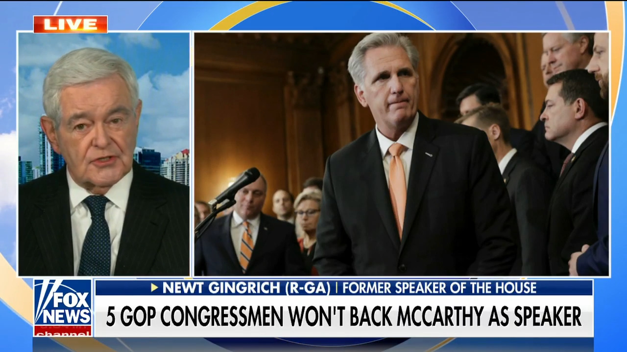 Newt Gingrich slams Republicans who oppose McCarthy as House speaker: 'It's him or chaos'