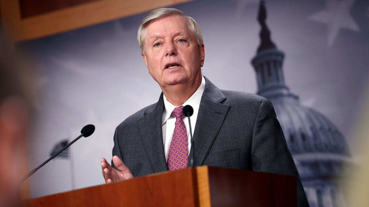 Sen. Lindsey Graham Holds A Press Conference To Discuss The Democrats ...