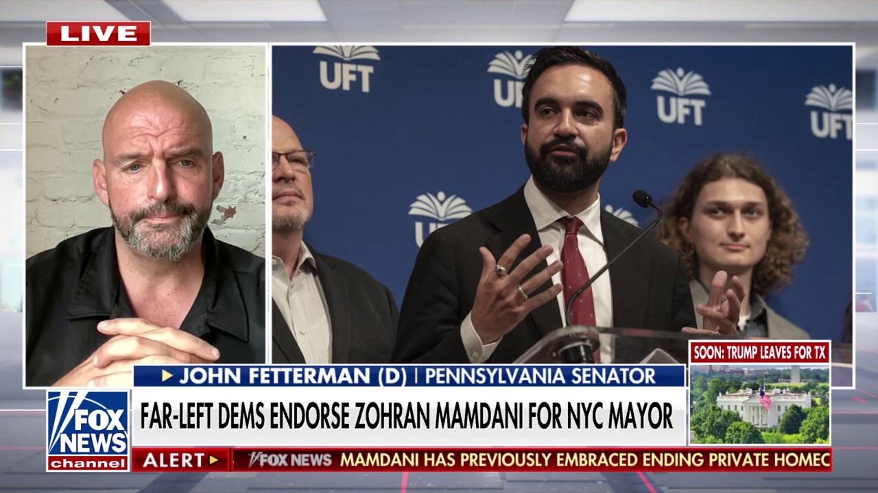 Fetterman says Mamdani 'not helpful' for Democratic Party's messaging issues