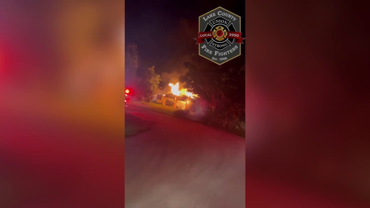 Florida firefighters battle massive house fire, say arson is likely the cause