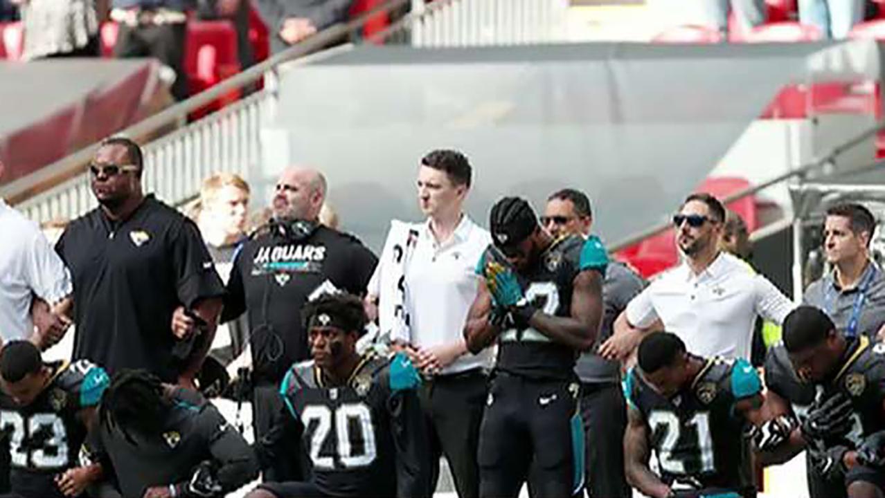 Ravens, Jaguars kneel during anthem after Trump's attacks