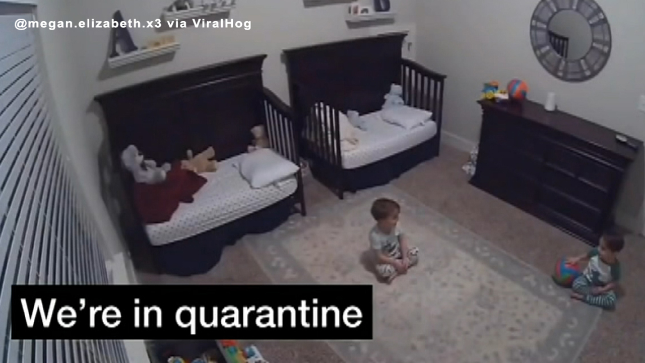 Caught on Video: Toddler twins' adorable quarantine discussion