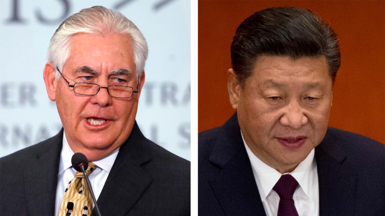 Secretary of State Tillerson calls out China's leadership