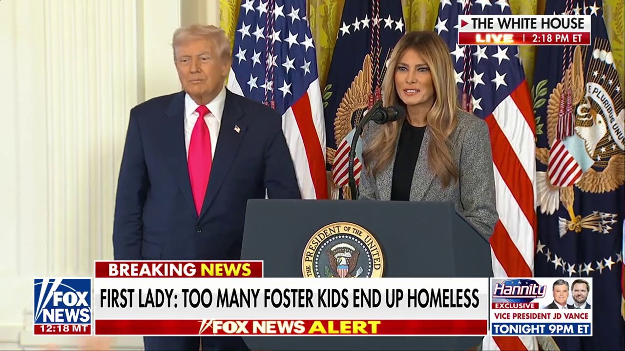 First lady Melania Trump introduces Trump executive order signing to bolster America’s foster care system