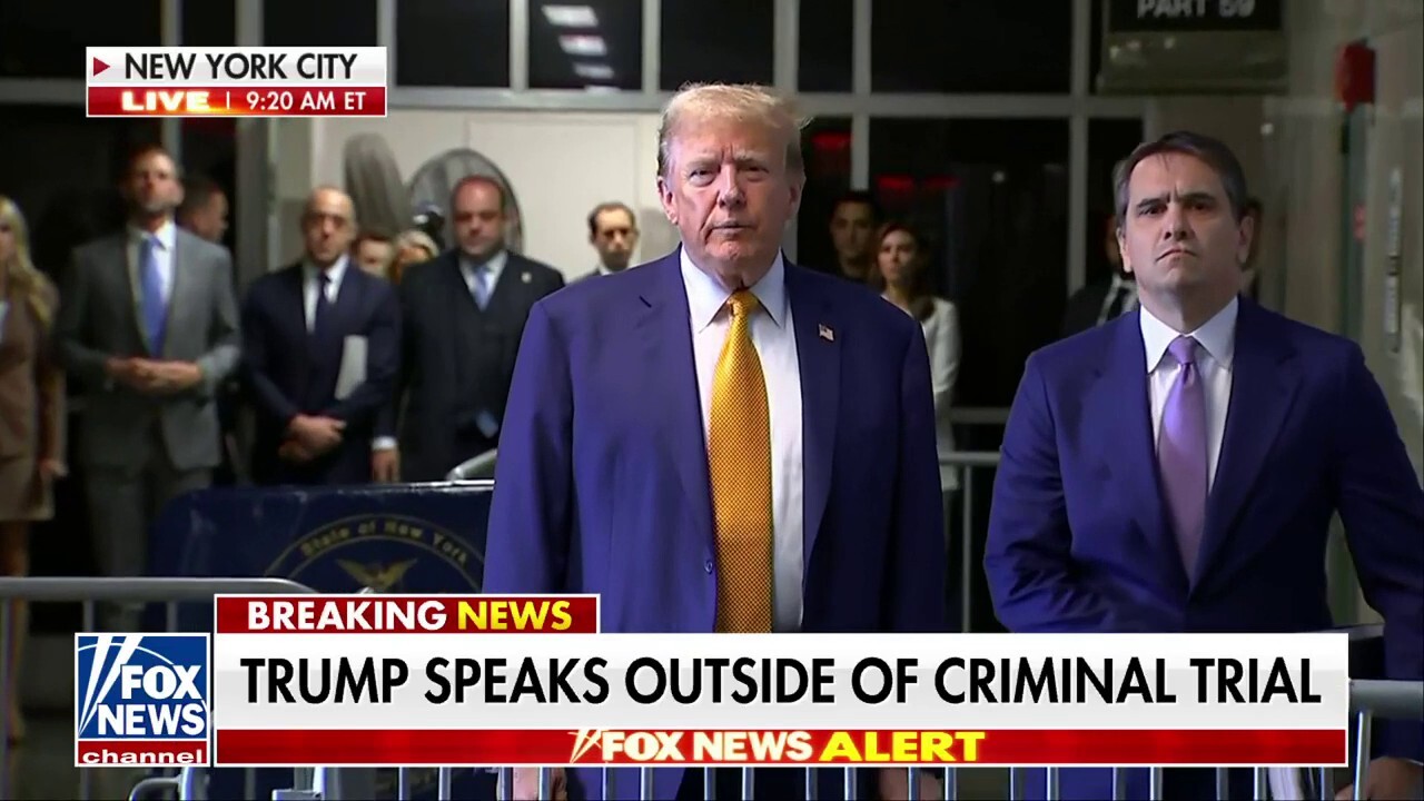 Trump sounds off on criminal trial amid a ‘country...on fire’