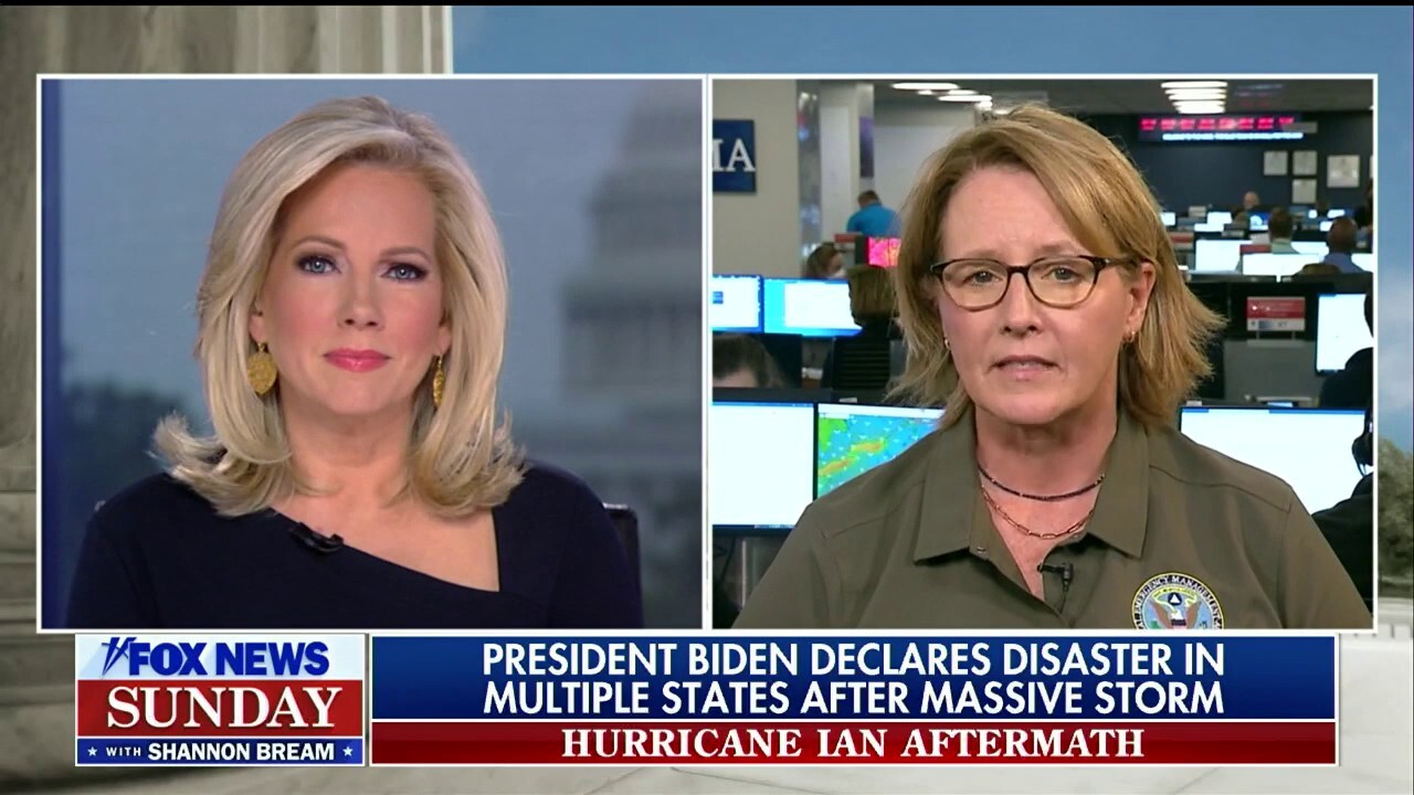 FEMA Administrator Deanne Criswell joined 'Fox News Sunday' to discuss the federal response to Hurricane Ian after Biden declared a state of emergency in multiple states over the storm.