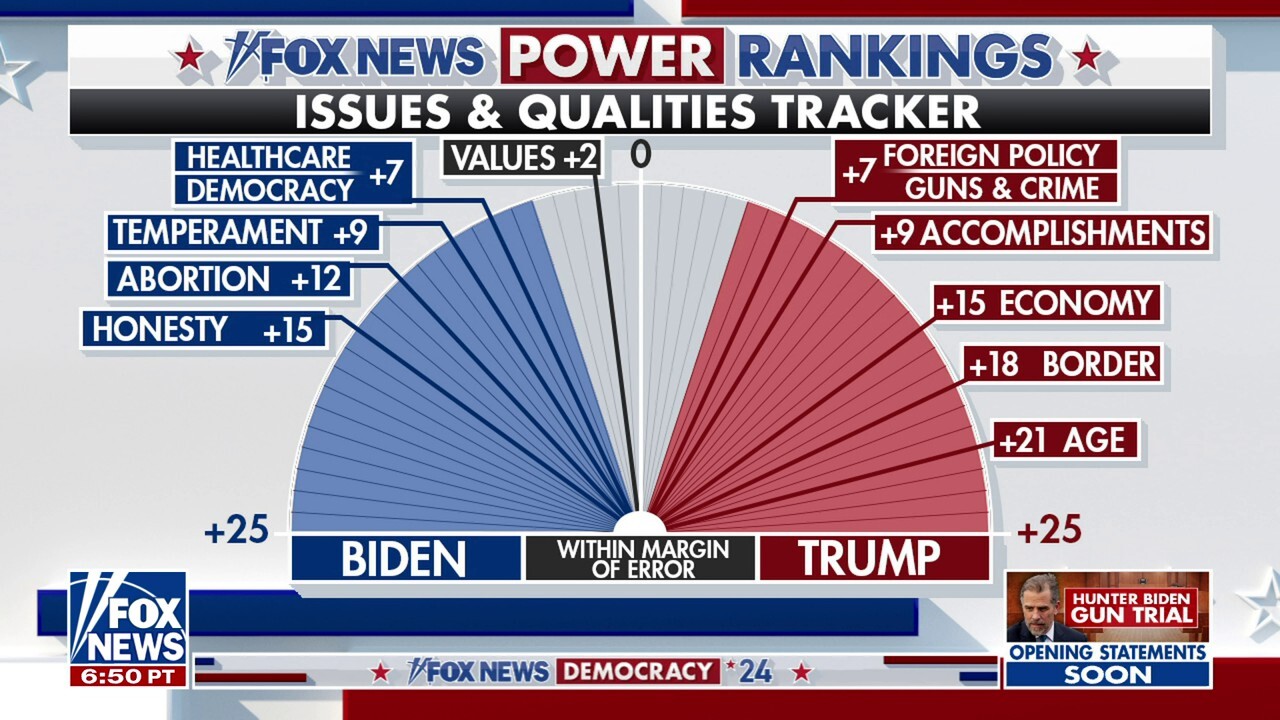 Trump leads Biden on pivotal issues for voters 