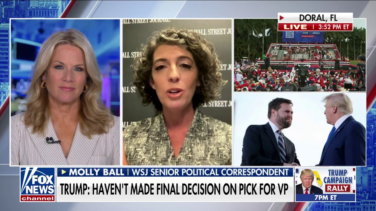 Trump choosing JD Vance as VP would be a 'major political statement': Molly Ball