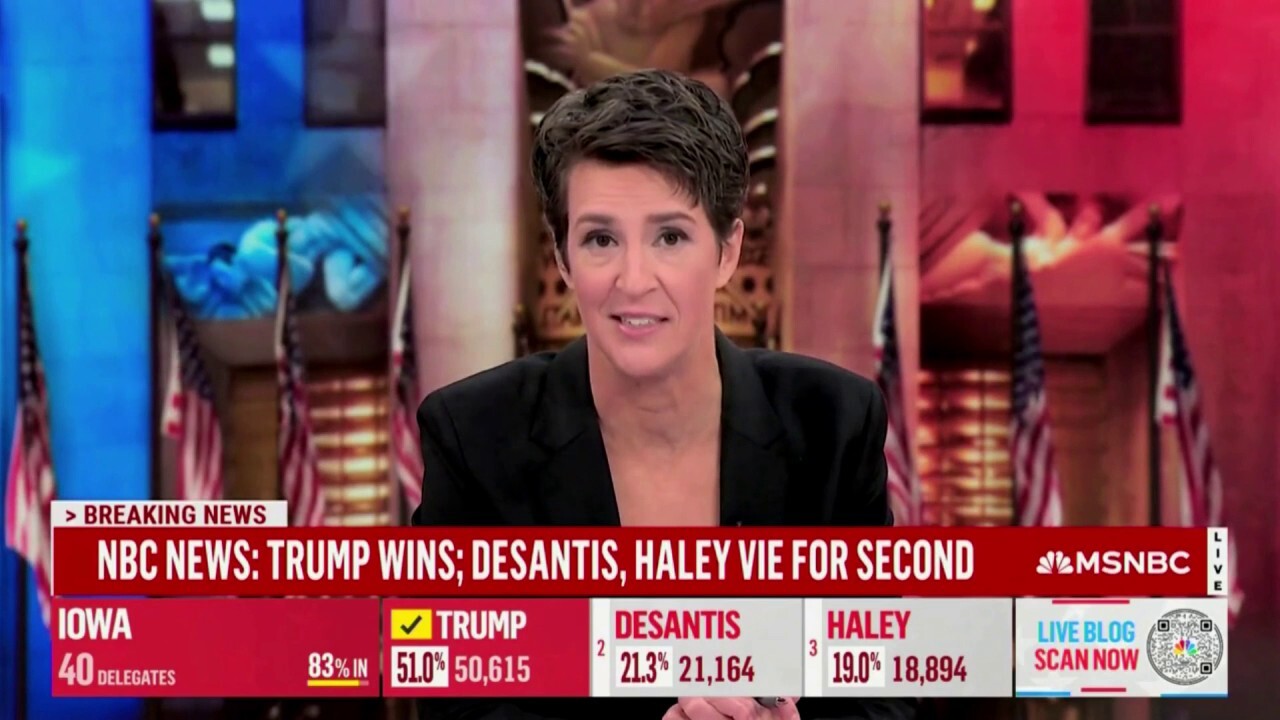 Rachel Maddow explains MSNBC's refusal to air Trump's victory speech in Iowa