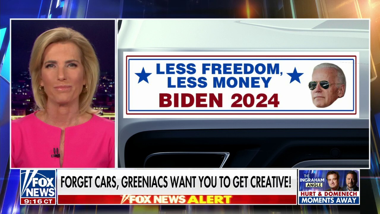  Ingraham: If you need to get somewhere, Greeniacs want you to get creative