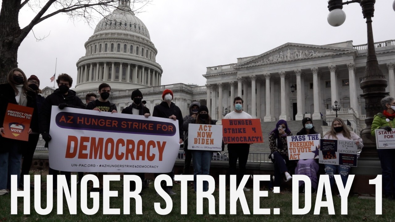 WATCH NOW: Hunger Strike Day 1: Indefinite strike for voting rights legislation begins despite no clear path forward