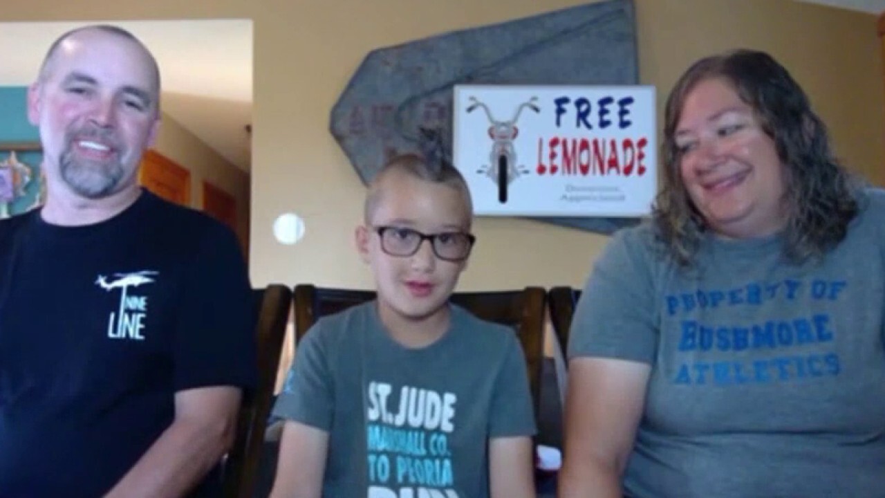 Wyatt Dennis and his parents discuss the inspiration behind the lemonade stand and how the funds will be donated.