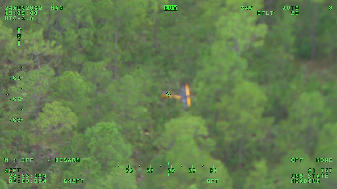 Helicopter spots plane crash that killed 2 in Volusia County, Florida