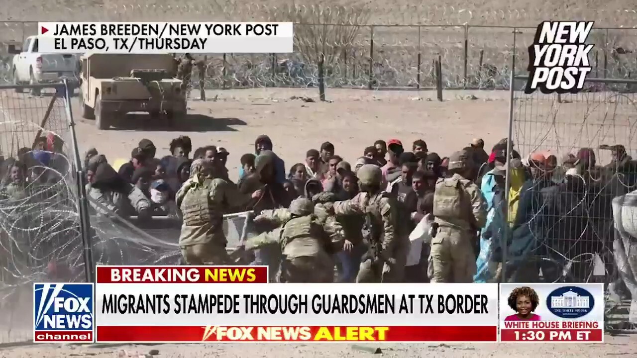 Reporter witnesses 'absolute chaos' as migrants storm Texas border
