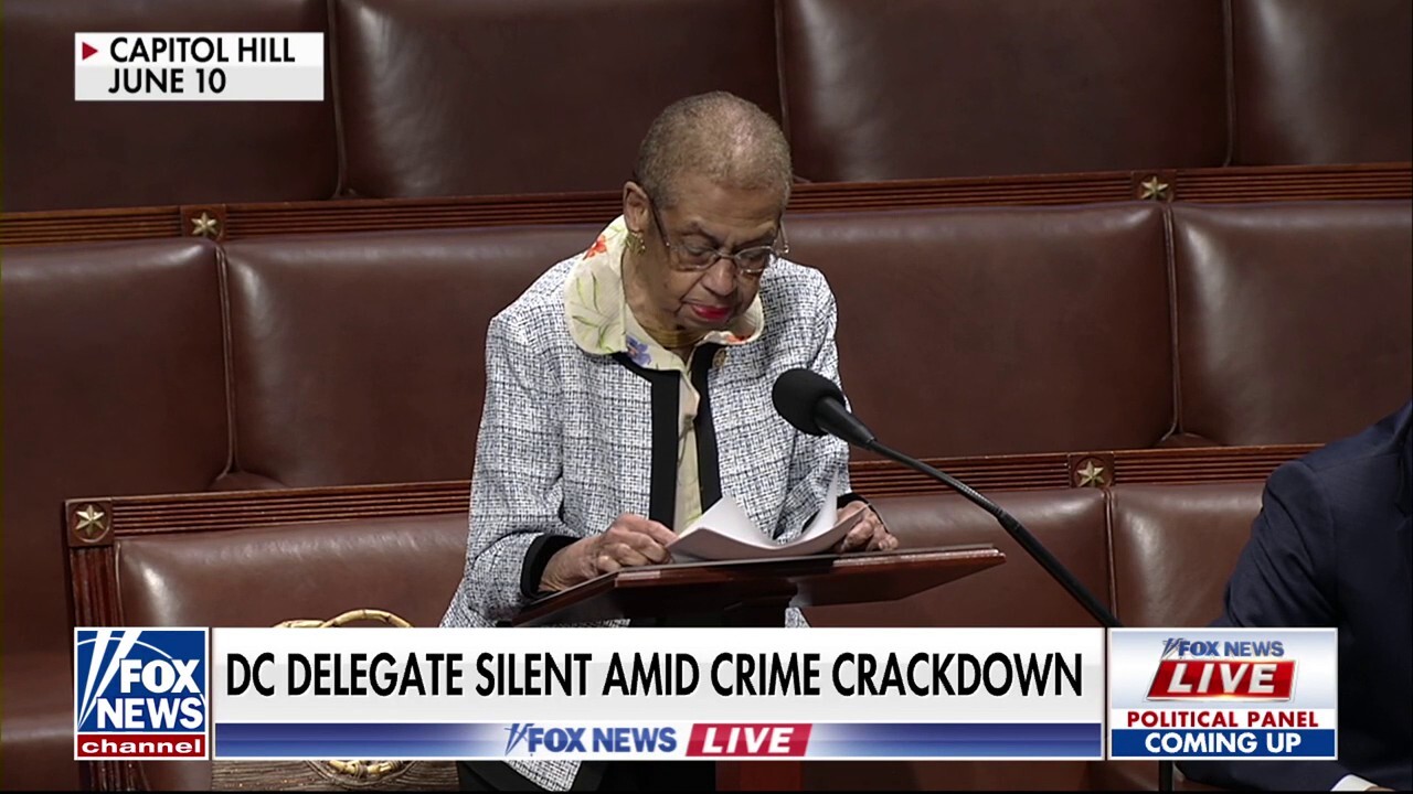 DC's representative remains silent amid Trump's crackdown on crime in the city
