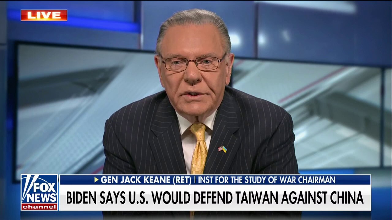 Gen. Keane backs Biden's pledge to defend Taiwan: 'Very appropriate'