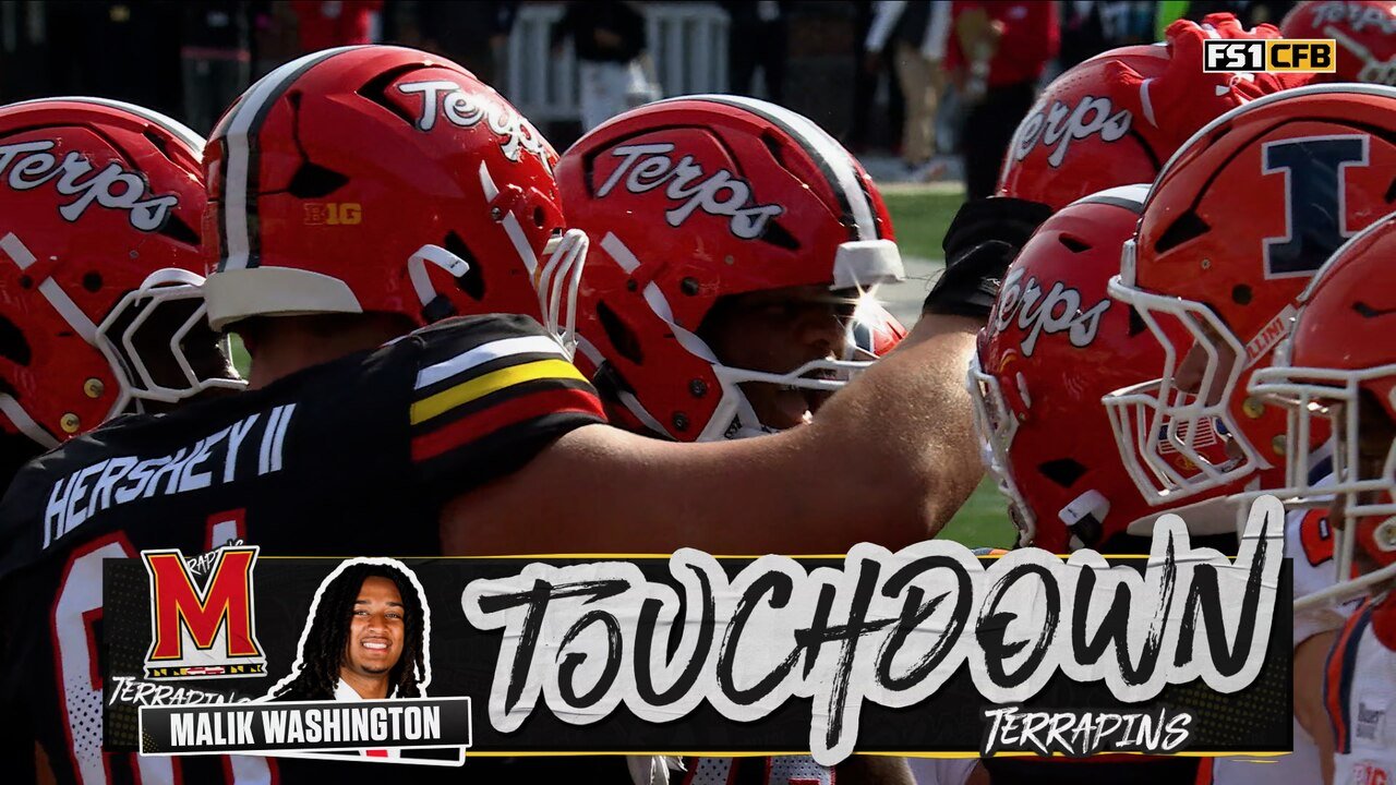 Maryland's Malik Washington rushes for an 8-yard TD, taking an early lead vs Illinois