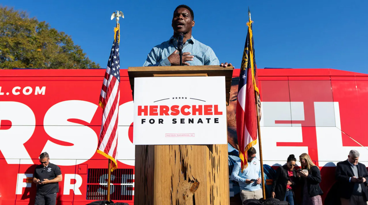 WATCH LIVE Senate candidate Herschel Walker attends a bus tour stop Fox News Video