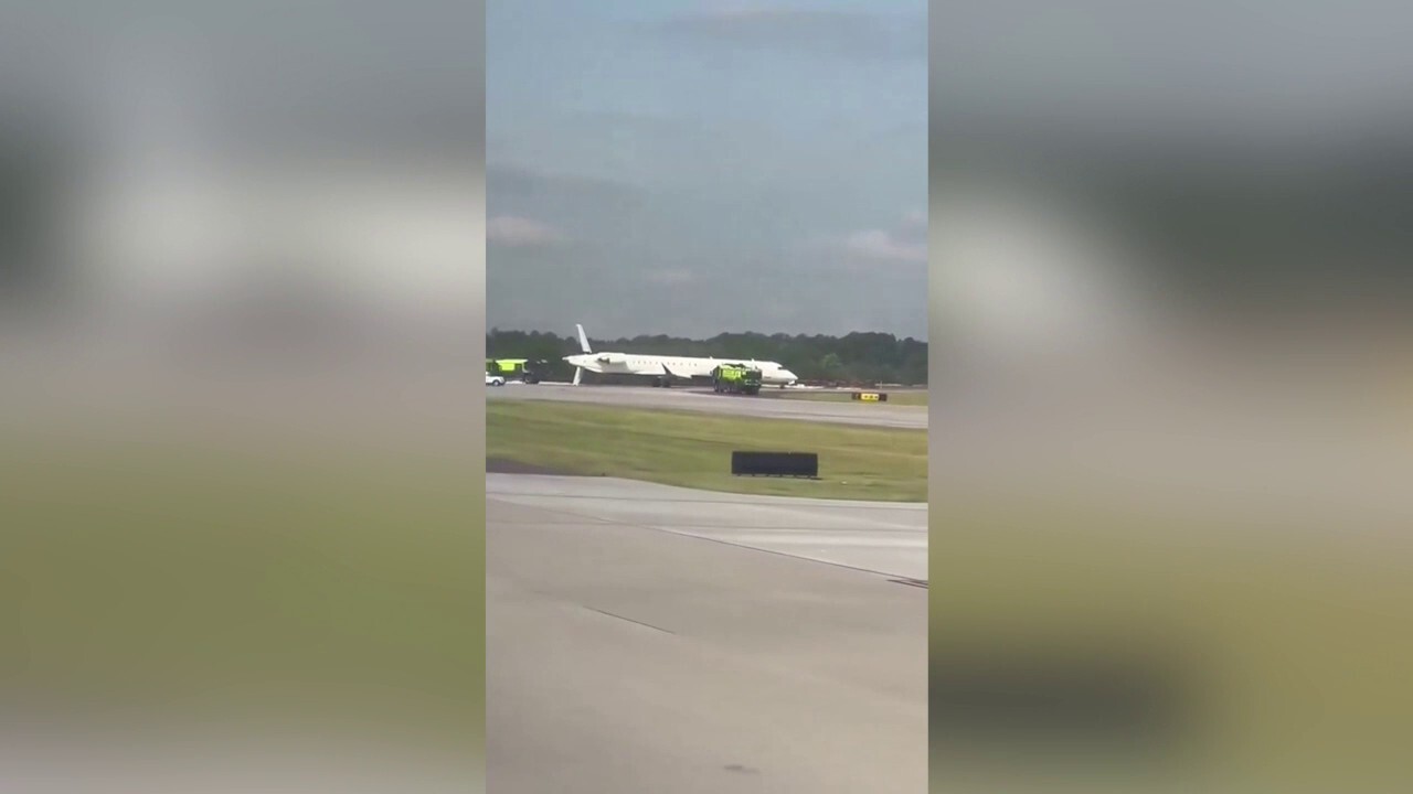 Video shows aftermath of plane collision at Atlanta airport