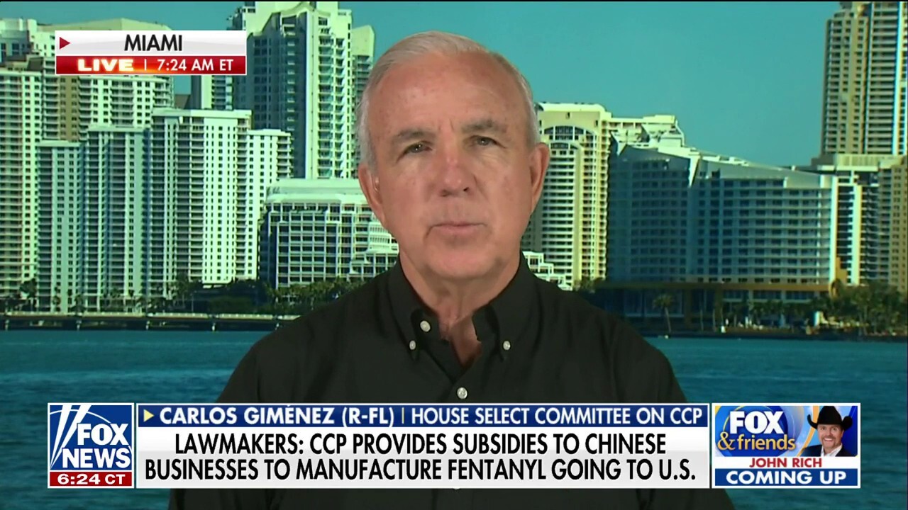 Rep. Carlos Gimenez, R-Fla., discusses the CCP's role in the fentanyl crisis and what can be done to address this.
