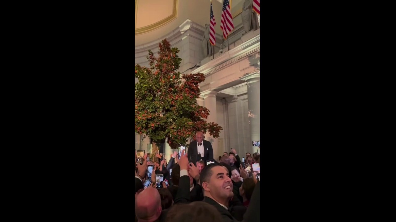 Jake Paul puts Mike Tyson on his shoulders at inaugural ball