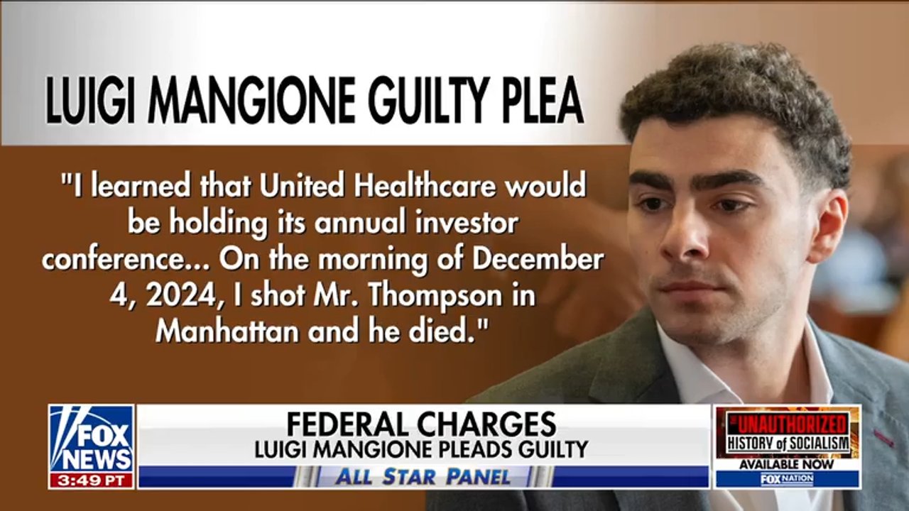 Democratic strategist Adrienne Elrod discusses Luigi Mangione's federal guilty plea in the murder of UnitedHealthcare CEO Brian Thompson on 'Special Report.'