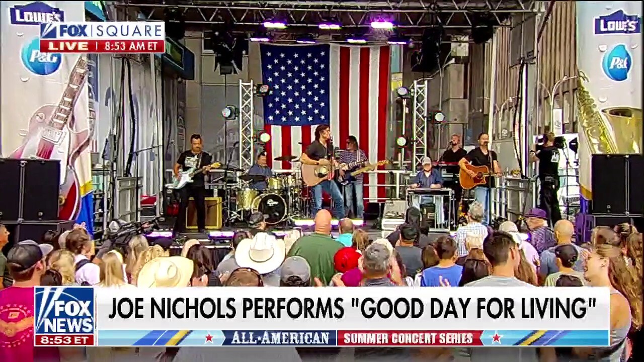 Joe Nichols performs 'Good Day for Living' at FOX Square 