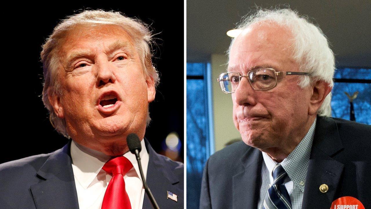 Media give Trump blanket coverage, largely ignore Sanders?
