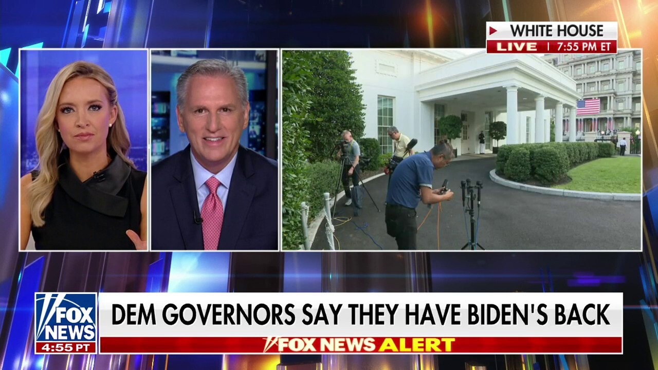 McCarthy on Dem governors: Maybe they're 'plotting' the next nominee, VP