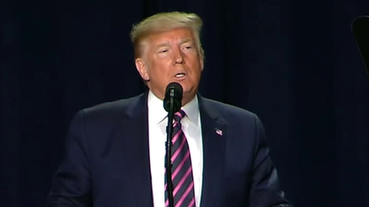 President Trump breaks with tradition, slams opponents at National Prayer Breakfast