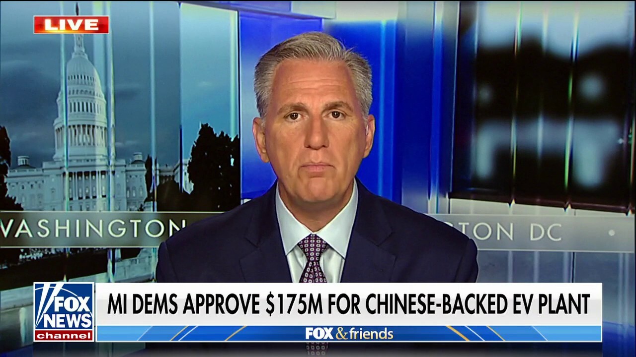China is the only economy growing under the Biden administration: House Speaker Kevin McCarthy