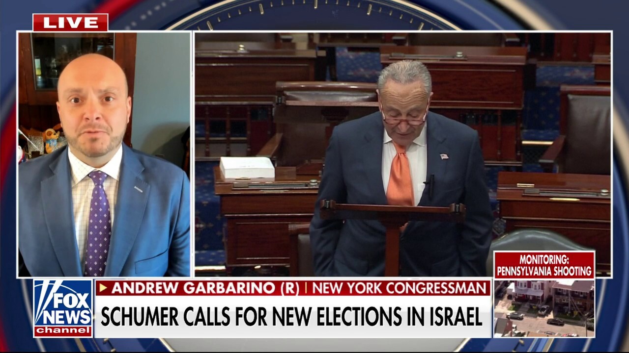 Rep. Andrew Garbarino on Chuck Schumer's Israeli election comments: 'It’s a disgrace'