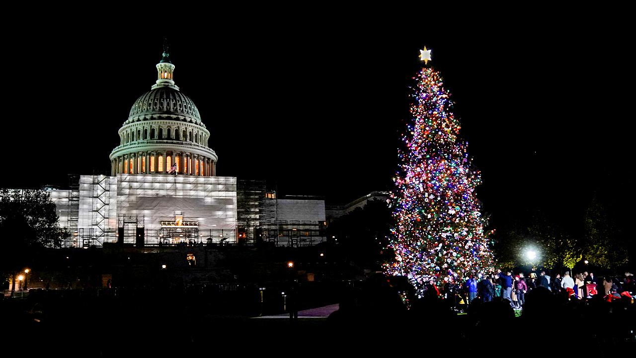 WATCH LIVE: Speaker Johnson hosts the annual US Capitol Christmas tree lighting