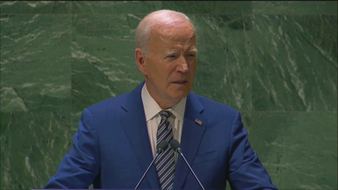 President Joe Biden speaks at the UN
