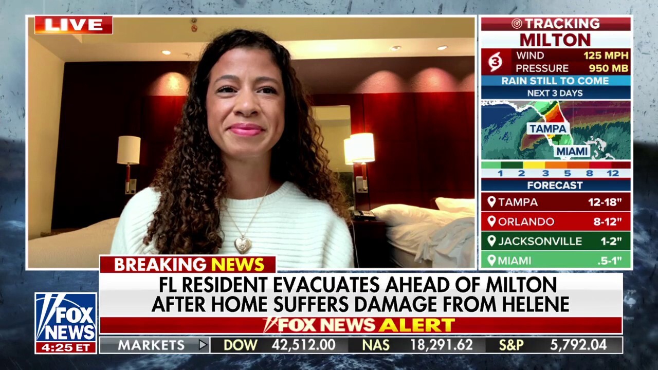 Florida resident evacuates ahead of Milton: 'We are hoping and praying for the best'