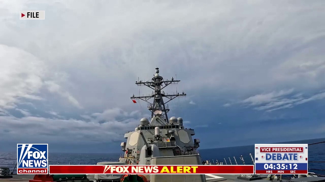 US Navy destroyers fire interceptors after Iranian missile attack on Israel