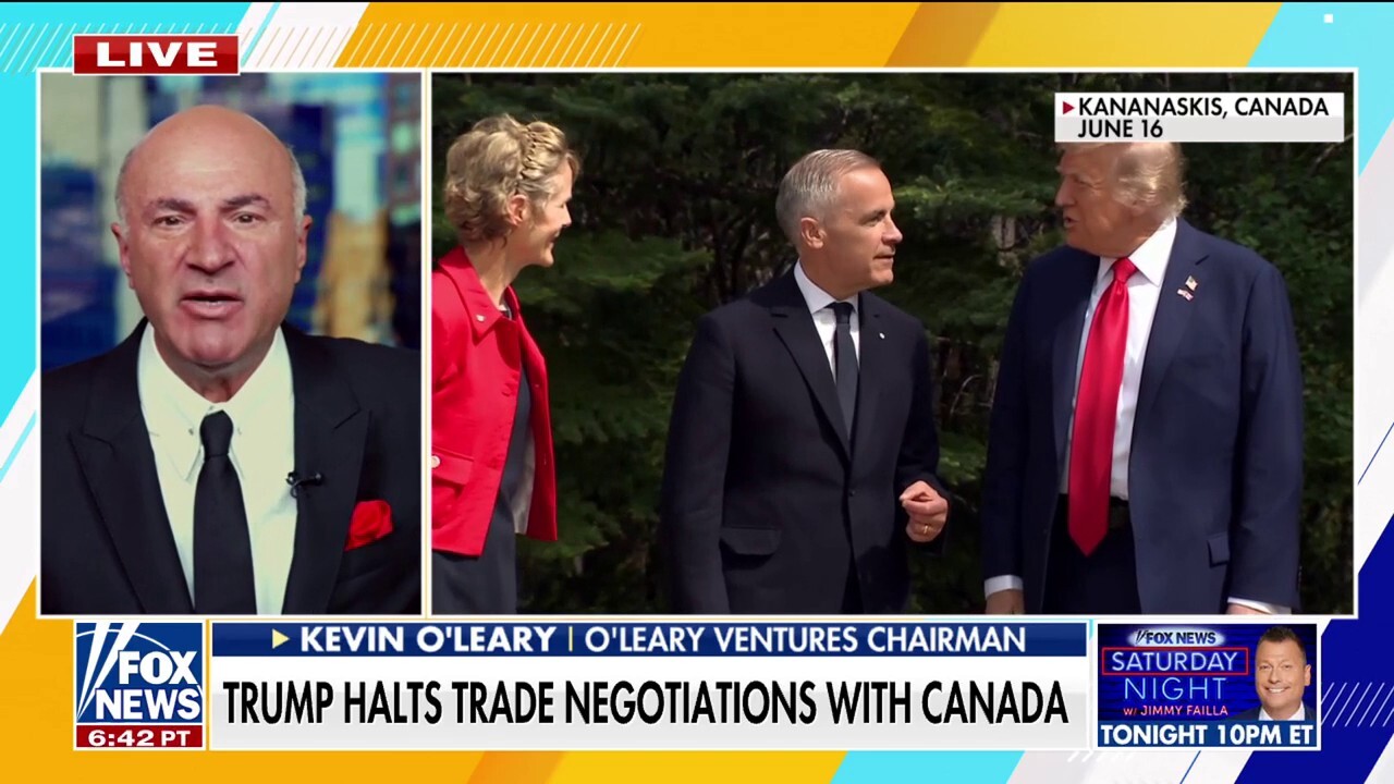 Kevin O’Leary reacts to Canada imposing a tariff on large US tech brands: ‘Are we all idiots?’