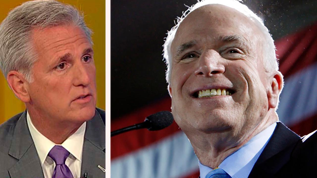 Rep. McCarthy: Few leaders have sacrificed as much as McCain