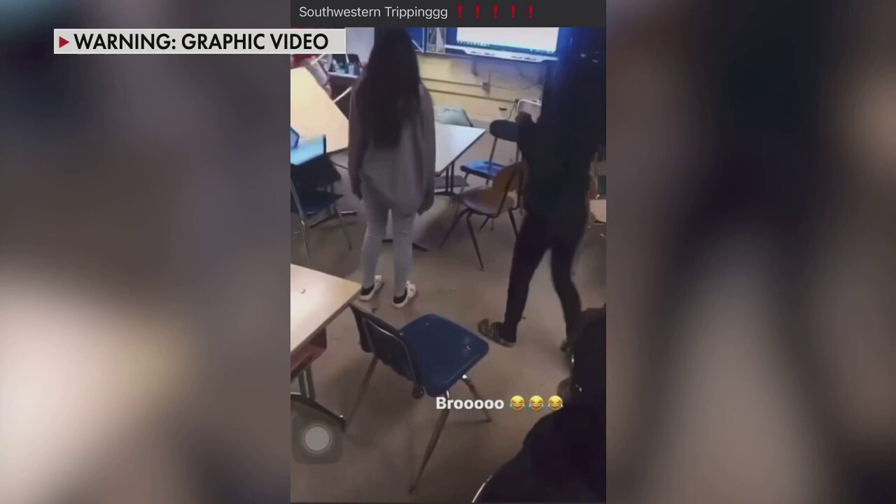Student accused of throwing a chair at teacher's head