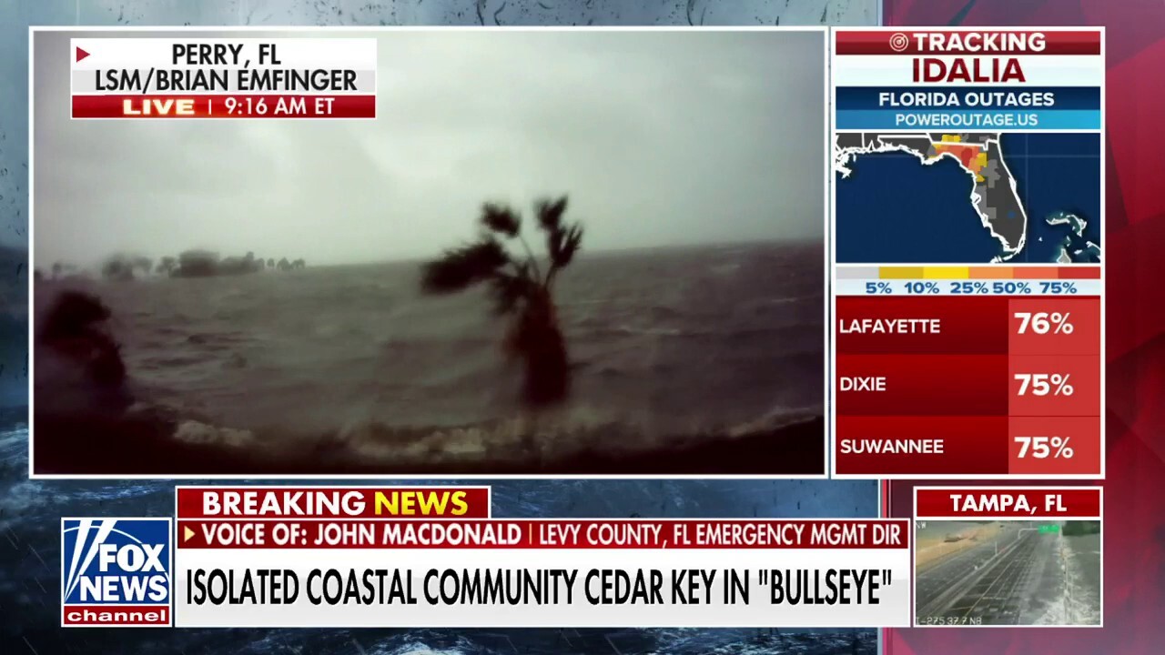 Hurricane Idalia predicted to 'make history' as storm surge barrels coastal communities