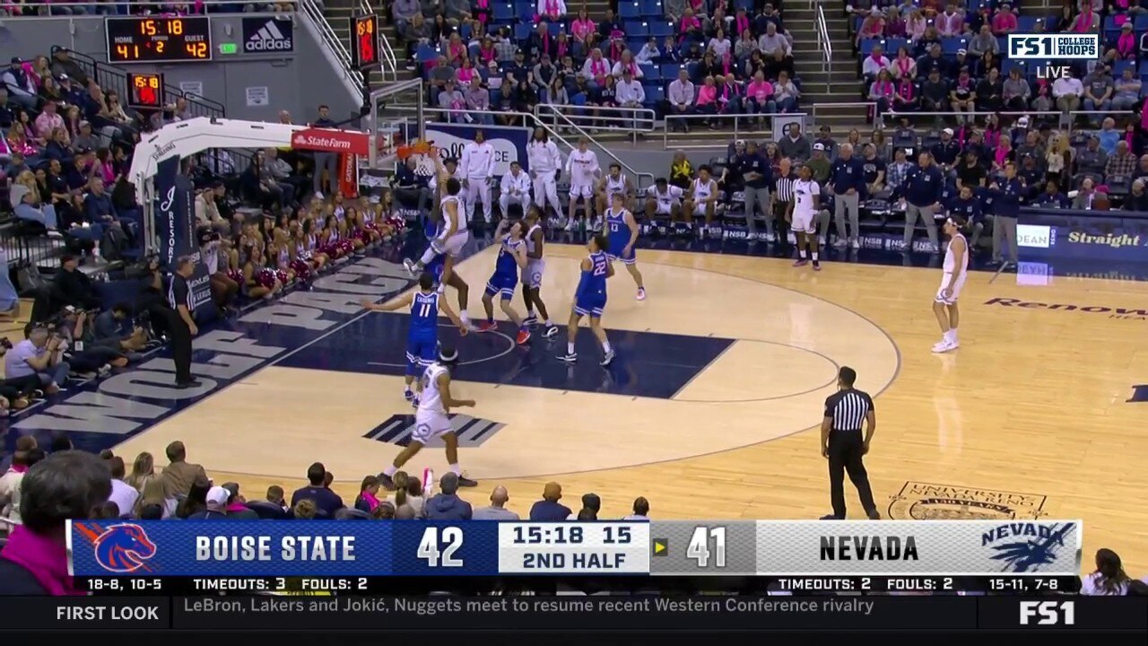 Nevada's Kobe Sanders throws down monster tomahawk poster vs. Boise State