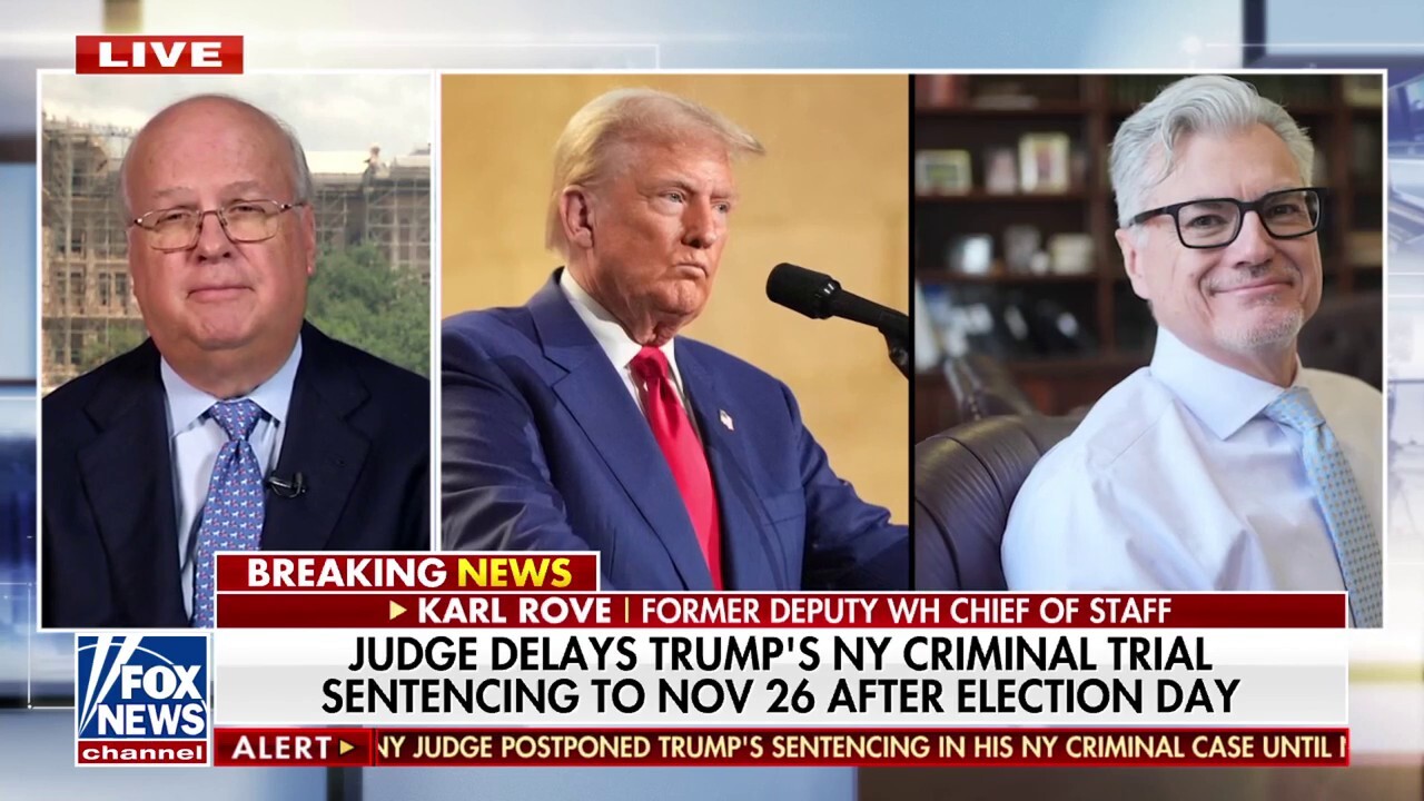 Karl Rove applauds ‘wise’ decision to delay Trump NY sentencing: ‘Good for the country’