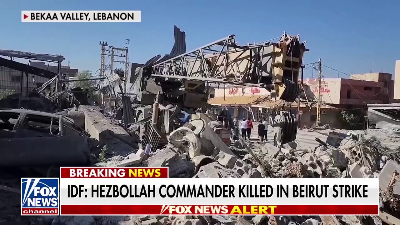 Hezbollah commander killed in Beirut strike: IDF 