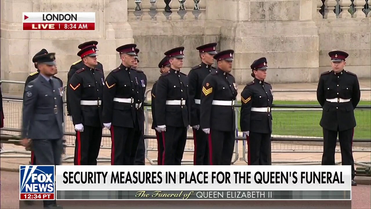 Massive security measures in place for Queen Elizabeth's funeral