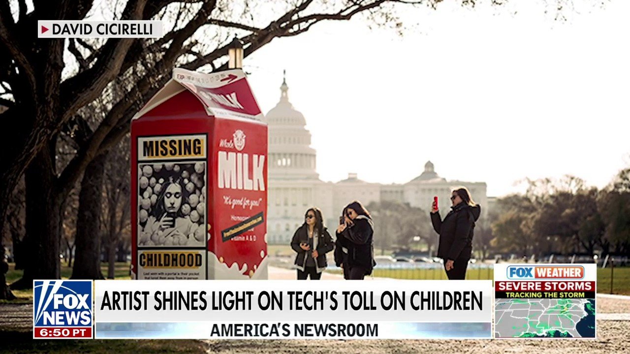 Milk Carton Art Campaign Spotlights Tech Risks For Youth Fox News Video Milk Carton Art Campaign Spotlights Tech Risks For Youth Fox News Video