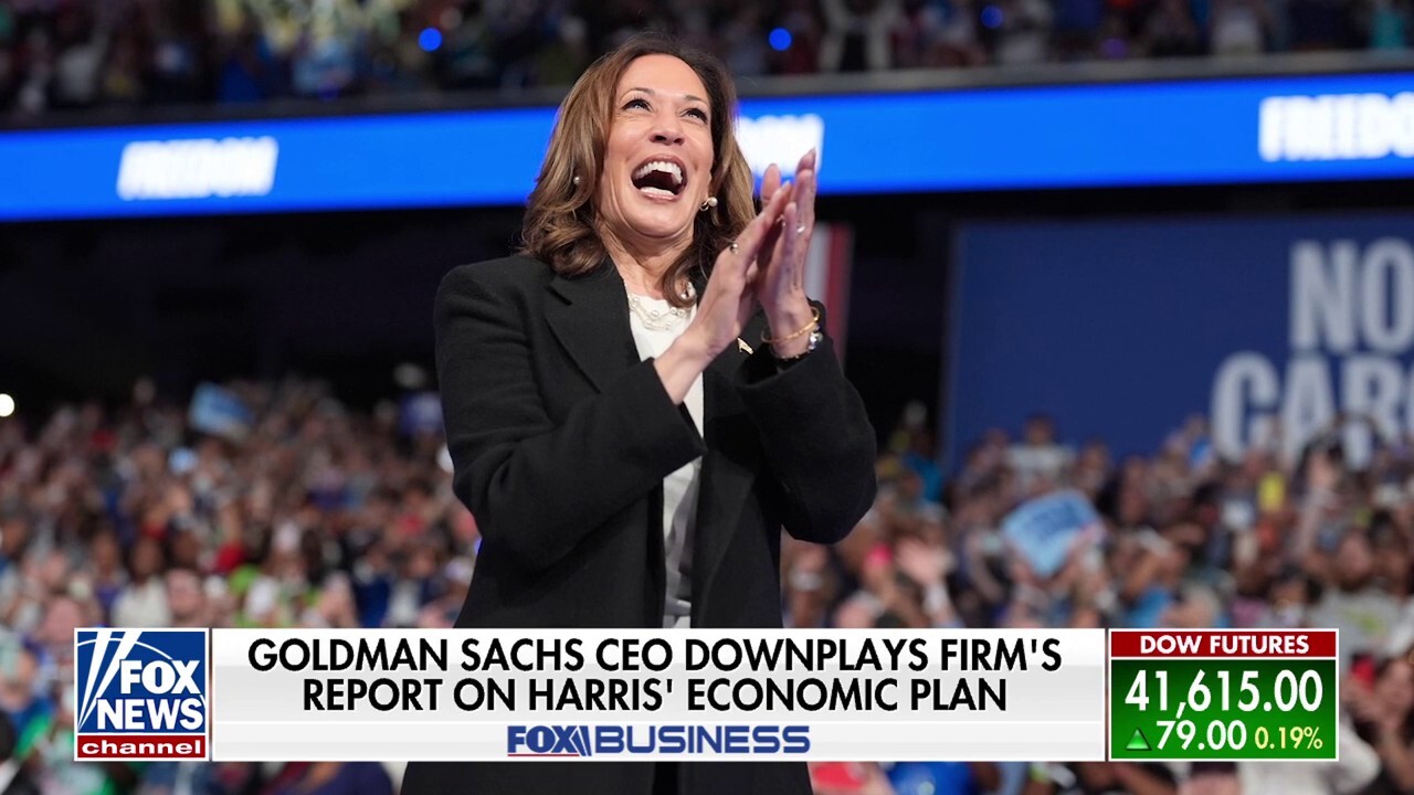 Goldman Sachs CEO downplays firm's report on Kamala Harris' economic plan