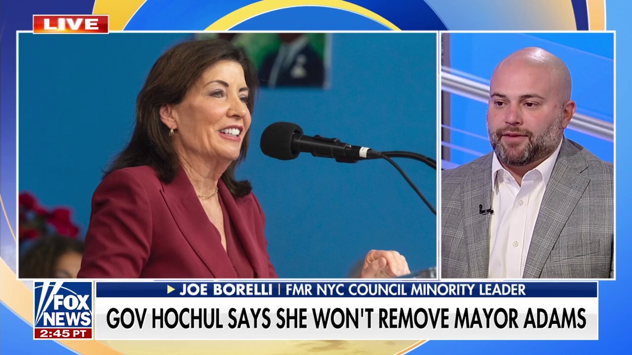 Gov. Hochul is using Mayor Adams' 'crisis' to put 'constraints' on the office, Joe Borelli says